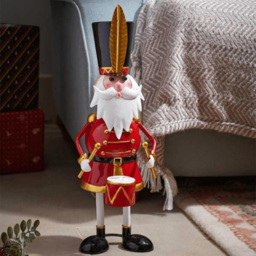 Samuel Alexander Metal Captain Santa Christmas Decoration 44cm - Size: 44 x 14 x 14cm - Multi-Coloured - Wilko - thumbnail 3