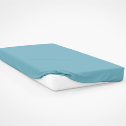 Serene Double Teal Fitted Bed Sheet - Blue - Wilko - thumbnail 3