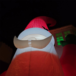 Samuel Alexander Gonk with Raised Arm Light Up Inflatable Christmas Decoration 20ft - Size: 600 x 600 x 600cm - Multi - Wilko - thumbnail 4