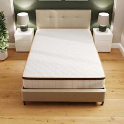 GFW Sleepycastle King Size Memory Foam and Pocket Spring Hybrid Mattress - White - Wilko - thumbnail 7
