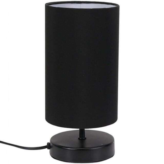 ValueLights Francis Black Touch Table Lamp and Bulb - Size: 24.5 x 12 x 12cm - Wilko - image 1