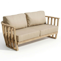 Royalcraft Lucca 5 Seater Acacia Wood Outdoor Lounging Set - Natural - Wilko - thumbnail 4