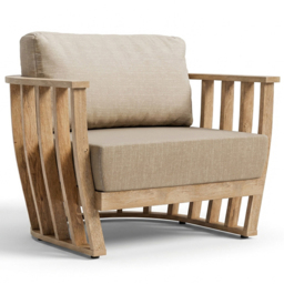 Royalcraft Lucca 5 Seater Acacia Wood Outdoor Lounging Set - Natural - Wilko - thumbnail 5