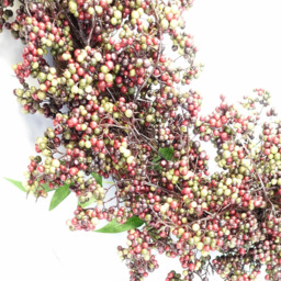 Botanik Black and Red Berry Artificial Wreath 55cm - Size: 55 x 60 x 10cm - Wilko - thumbnail 7