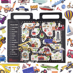 Walplus City Transport Heavy Construction Vehicle Double Sided Reusable Foam Window Sticker 69 Piece - Size: 0.3 x 30 x 55cm - Multi - Wilko - thumbnail 5