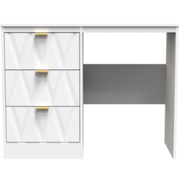 Crowndale Las Vegas 3 Drawer White Matt Dressing Table - Wilko - thumbnail 4