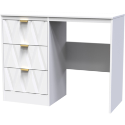Crowndale Las Vegas 3 Drawer White Matt Dressing Table - Wilko - thumbnail 3