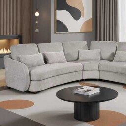 Mabel Corner Sofa Cream Left-hand - Size: 6 Seater - Wilko - thumbnail 6