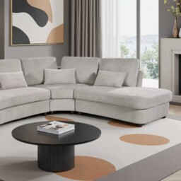 Mabel Corner Sofa Cream Left-hand - Size: 6 Seater - Wilko - thumbnail 7