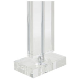 Premier Housewares Rectangular Artisan Table Lamp - Size: 24 x 16 x 40cm - Silver - Wilko - thumbnail 5