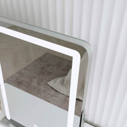 CARME Home Mia 3 Colour LED Frameless Silver Touch Sensor Light Mirror - Size: 65 x 17 x 47cm - Wilko - thumbnail 6