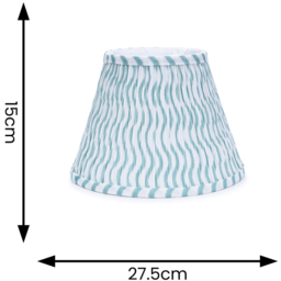 ValueLights Riza Green Arrow Tapered Pleated Small Lamp Shade - Size: 15 x 27.5 x 27.5cm - Wilko - thumbnail 6
