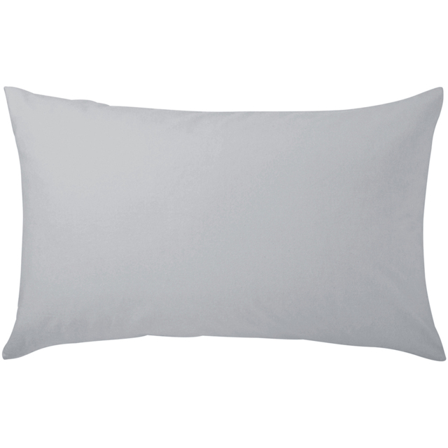 Helena Springfield Silver Brushed Cotton Pillowcase 2 Pack - Size: 48 x 74 x 1cm - Wilko - image 1