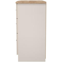 Crowndale Sussex 6 Drawer Kashmir Ash and Bardolino Oak Wide Chest of Drawers Ready Assembled - Kashmir Ash & Bardolino Oak - Wilko - thumbnail 5