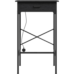 Living and Home Single Drawer Black Bar Table with Built-In Charging Station - Size: 102.5 x 60 x 60cm - Wilko - thumbnail 4