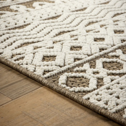 Origins Atlas Graphic Coffee Rug 160 x 230cm - Brown - Wilko - thumbnail 5
