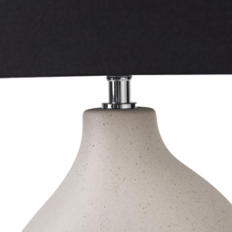 Pacific Lifestyle Ulla Monochrome Organic Ceramic Table Lamp - Cream - Wilko - thumbnail 5