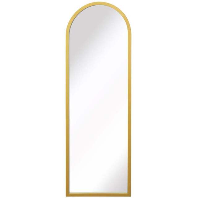 The Arcus Gold Arched Wall Mirror 120 x 40cm - MirrorOutlet - Wilko - image 1