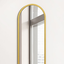 The Arcus Gold Arched Wall Mirror 120 x 40cm - MirrorOutlet - Wilko - thumbnail 4