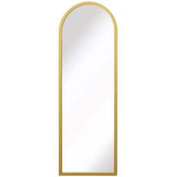 The Arcus Gold Arched Wall Mirror 120 x 40cm - MirrorOutlet - Wilko