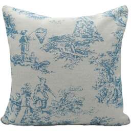 Velosso Toille Blue Tapestry Filled Cushion 43 x 43cm 2 Pack - Wilko - thumbnail 1