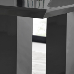 Furniturebox Molini Cesano 6 Seater Dining Set Black Gloss and Grey - Wilko - thumbnail 6