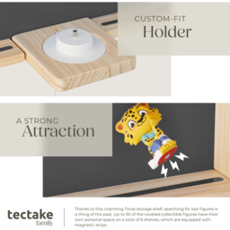 tectake Mylittle Story Anthracite House Design Wall Mounted Floating Shelf - Size: 60 x 50 x 15.5cm - Grey - Wilko - thumbnail 5