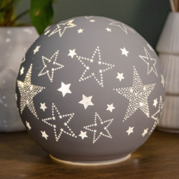Samuel Alexander Star Glass Ball LED Christmas Decoration - Size: 15 x 15 x 15cm - White - Wilko - thumbnail 7