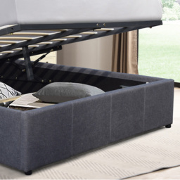Comfy Living King Dark Grey Ottoman Bed Frame with LED - Wilko - thumbnail 7