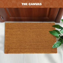 Coco & Coir The Canvas Coir Door Mat 45 x 60cm - Size: 40 x 60cm - n/a - Coco & Coir ® - Wilko - thumbnail 3