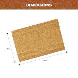 Coco & Coir The Canvas Coir Door Mat 45 x 60cm - Size: 40 x 60cm - n/a - Coco & Coir ® - Wilko - thumbnail 6