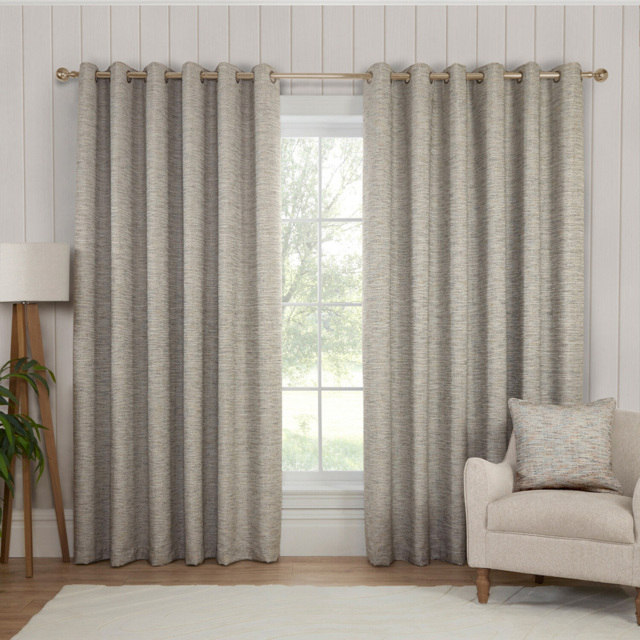 Sennen Blackout Eyelet Curtain 168 x 229cm - Size: W 168 x D 229cm - Wilko - image 1