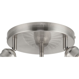 Cosylyte Milan Bathroom 3 Light Round Plate Ribbed Glass Spotlight - Size: 23 x 22.5 x 22.5cm - Silver - Wilko - thumbnail 6