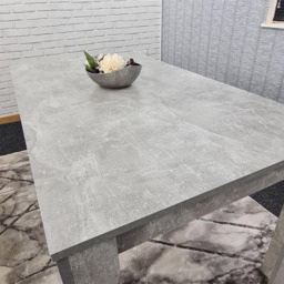 Portland 4 Seater Grey Wood Dining Table - Wilko - thumbnail 4