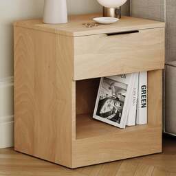 Vida Designs Trega Single Drawer Single Shelf Pine Bedside Cabinet Set of 2 - Wilko - thumbnail 1