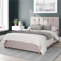 Aspire Hepburn Single Off White Eire Linen Ottoman Bed - Aspire Beds - Wilko - thumbnail 1