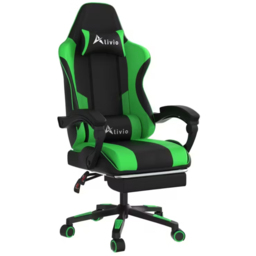 Alivio Green Ergonomic Massage Gaming Chair - Size: 124 x 65.5 x 62cm - Wilko - thumbnail 3