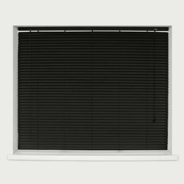 Caecus Aluminium Venetian Blind Black 150 x 210cm - Wilko - image 1