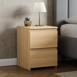 VIDA DESIGNS Denver 2 Drawer Pine Bedside Table - Wood - Wilko - thumbnail 6