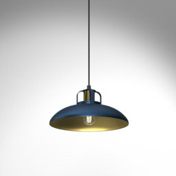 Milagro Felix Blue Pendant Lamp 230V - Size: 29 x 29 x 90cm - Wilko - thumbnail 3