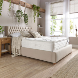 Aspire Single Natural Pillow Top Pocket Mattress - White - Wilko - thumbnail 5