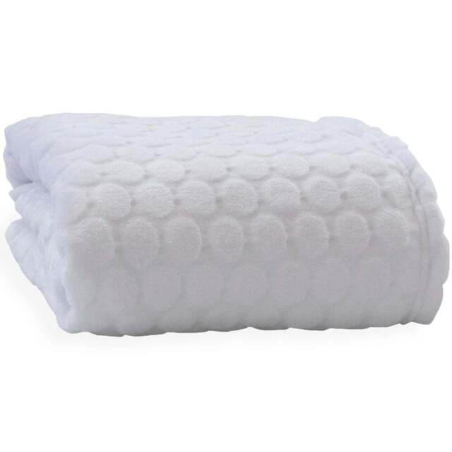 Clair de Lune Baby White Marshmallow Pram Blanket 90 x 70cm - Size: 0.5 x 70 x 90cm - Wilko - image 1