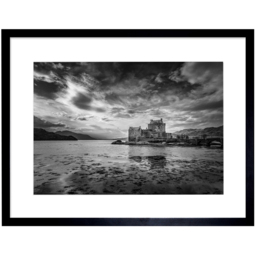 Wee Blue Coo Eilean Donan Castle Scottish Landscape Photo Framed Wall Art Print 30 x 41cm - Size: 43.3 x 33.3 x 1.5cm - Black - Wilko - thumbnail 1