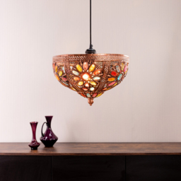 ValueLights Samia Bronze Moroccan Style Easy Fit Uplighter - Size: 23 x 34 x 34cm - Multi - Wilko - thumbnail 6