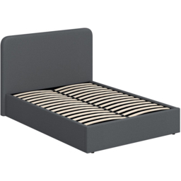 FWStyle Double Grey Upholstered Lift Up Ottoman Bed Frame - Wilko - thumbnail 7