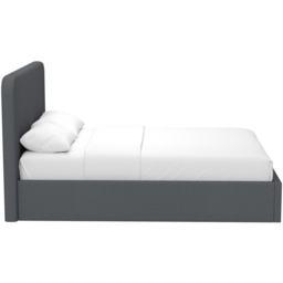 FWStyle Double Grey Upholstered Lift Up Ottoman Bed Frame - Wilko - thumbnail 5