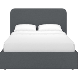 FWStyle Double Grey Upholstered Lift Up Ottoman Bed Frame - Wilko - thumbnail 4