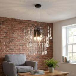 Lenore Ceiling Fitting - Black - Wilko - thumbnail 5