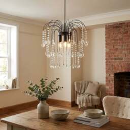 Lenore Ceiling Fitting - Black - Wilko - thumbnail 3