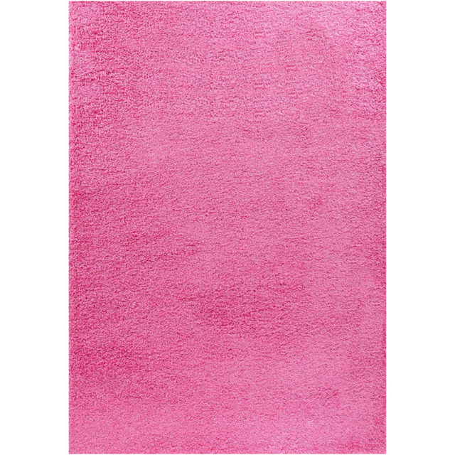 Desire Rugs Oxford Pink Plain Shaggy Rug 160 x 230cm - Wilko